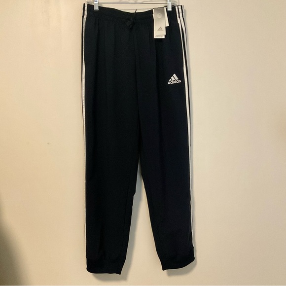 Adidas Tapered Cuff Woven 3-Stripes Pants GK8981 Size L - Picture 3 of 12